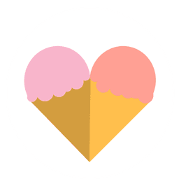 Logo der EiS-App: ein Herz aus zwei Eiskugeln in Waffeltüten